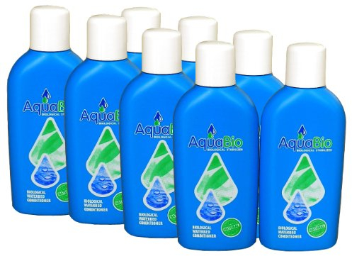 8X Aqua Bio Superkonzentrat natürlicher Wasserbett Conditioner - Wasserbettkonditionierer ohne Chemie gegen Umkippen, Luft und Gerüche im Wasserbett