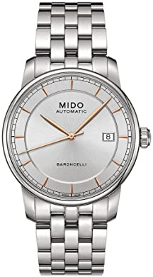 Mido Herren-Armbanduhr XL Baroncelli Analog Automatik Edelstahl M86004101