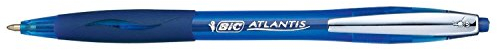 BIC® Kugelschreiber ATLANTIS™ Soft, nachfüllbar, Druckmechanik, 0,4 mm, Schreibfarbe: blau (12 Stück), Sie erhalten 1 Packung á 12 Stück