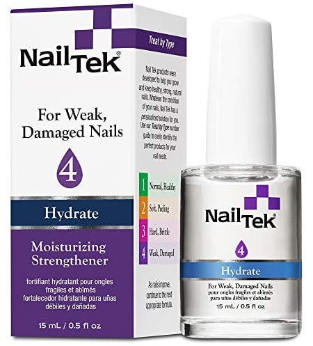 Nail Tek Hydrate Moisturizing Strengthener - 4 For Unisex 0.5 oz Nail Treatment