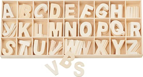 Holz-Buchstabensortiment, 130-tlg.