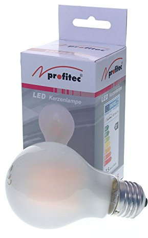 profitec E27 FLA 7.5 LED Filament Lampe in Kolbenform mit E27 Sockel - Nicht Dimmbar - Ersetzt 75 Watt - Kolben Matt - Warmweiss - 2700 Kelvin - 806 Lumen - 7,5 Watt - Verkaufseinheit mit 20 Stück
