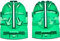 2 Pack Golf Ball Line Liner Drawing Marking Alignment Putting Tool, Green