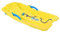 MARMAT Bobschlitten Bob Rodel Schneegleiter Bremshebel Zugseil Kinder Schnee Winter (Gelb)
