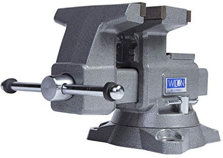 WILTON 4650R Wendbarer Schraubstock, 16,5 cm Backenbreite, 19,5 cm und 31,7 cm Backenöffnung (28822) Grau