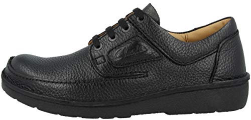 Clarks Herren NATURE II Oxford-Schuh Derby, Schwarz, 42 EU