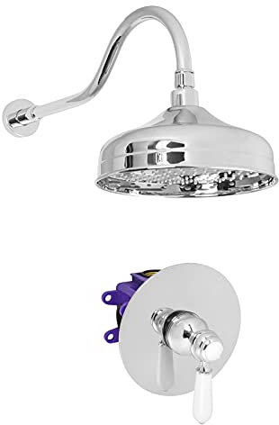 Welfenstein Nostalgie Unterputz-Set LX-N04 Regenbrause 20 cm