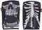 RockTape Assassins Skull, Maniche protettive per Il Ginocchio Unisex Adulto, Nero/Bianco, XL