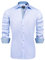 J.VER Herren Hemd Regular Fit Langarm Herrenhemden Freizeithemd Regular Businesshemd Elastiscer Musterhemd,Himmelblau,S