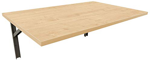 mikon 90x60 Wandtisch Wandklapptisch Küchentisch Schreibtisch Esstisch Klapptisch Esstisch Wandtisch Küchentisch Schreibtisch Kinderschreibtisch Bartisch Computertisch | Ahorn