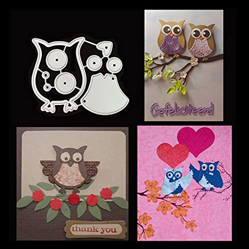 ECMQS Eule Stanzschablone, DIY Scrapbooking Prägeschablonen Stanzformen Schablonen Für Scrapbooking