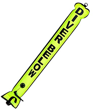 Amagogo Tauchen SMB Surface Marker Boje Signalröhre, Hohe Sichtbarkeit & Professionell, Fluo Grün