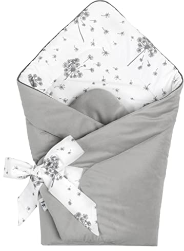 Pepi Baby Pucktuch - Einschlagdecke - Baby Pucksack - Praktisches Wickeltuch für jedes Kleinkind - Universelle Verwendung - Babyschale Decke Oder Eine Spielmatte Summer Wind mit Velvet
