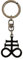 Leviathan Kreuz Schlüsselanhänger - Anhänger Talisman Schutz keyring Versilbertes Metall - Handgefertigtes Juwel - Cross H 3.5 cm