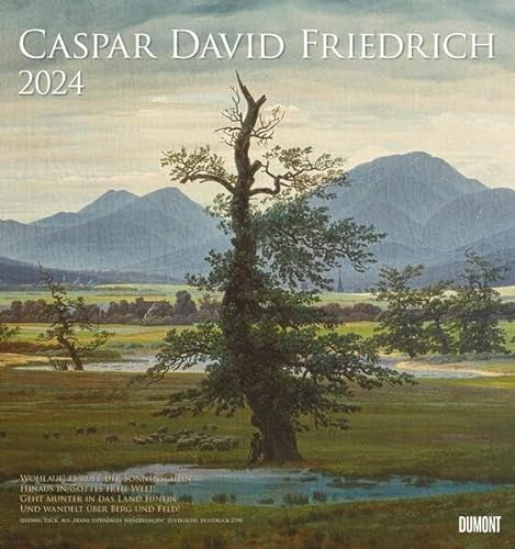 Caspar David Friedrich 2024 - Kunst-Kalender - Wand-Kalender - 45x48