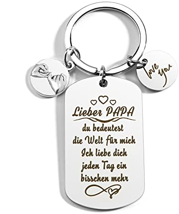 BOMEON Papa Geschenk Geburtstag Schlüsselanhänger Sinnvolle Geschenke Für Männer Geschenk Papa Geburtstag Coole Männergeschenke Geburtstagsgeschenk Für Papa Geschenke Für Väter Vater Sohn Geschenke