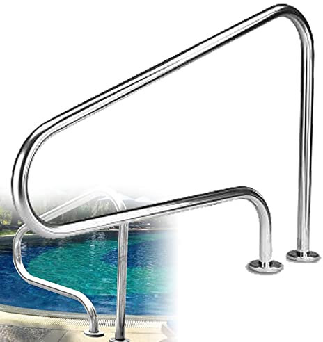 Rambarde De Piscine Rambarde D'escalier De Piscine en Acier Inoxydable Rambarde D'escalier De Piscine Ergonomie Conception De Courbe