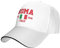 LOUJIN Italy Est.1946 Roma Mesh Baseball Cap Laufmütze Reise Hüte Outdoor Verstellbare Sommer Caps Weiß, Schwarz , One size