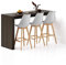 MOBILI FIVER, Evolution Küchenhalbinsel 180x60 Nussbaum, Dunkel, Made In Italy