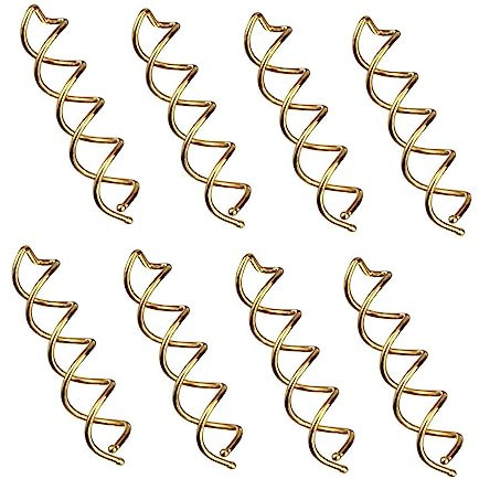 Didiseaon 20pcs Gold Spiral Hair Pins Bobby Clips Twist Hair Decorations for Women Diy Hairstyles Bun Accessories
