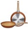 Tognana, Traditional Stone Set of 2 Frying Pans 24/28 cm Aluminium Pink