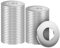 BOUMVID Rondelles Inox M4 x 12mm, 100 Pièces Rondelle Metal, Rondelles Plates en 304 Acier Inoxydable Plate Penny Rondelles pour Vis et écrous DIN9021 / ISO7093