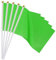 PATIKIL Mini Drapeaux Vierges，20 Pcs Vert Petits Drapeaux Colorés de Sublimation à Décorer pour Anniversaire, Cour, Pelouse, Marquage au Sol, Sport, Golf, Fête, Irrigation, 30x21cm