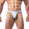 Summer Code Bikini Slips Douce et élastique sous-vêtements Micro Mesh Bulge Pouch Underwear pour Hommes, Gris, L