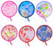 SYEYCW 6 Pcs Foldable Hand Fan, Pop up Fan, Round Folding Fans, Chinese Japanese Style Foldable Fan, Summer Portable Hand Fan, Beautiful Patterns, for Home, Personal Decoration, Party, Wedding