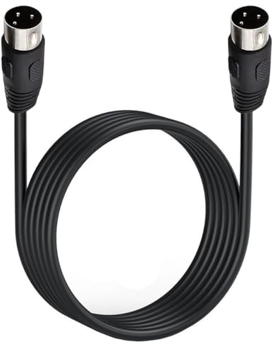 HTGuoji DIN 3-Pin Kabel, 3-Pin DIN Stecker auf Stecker Lautsprecher Audio Kabel Kabel für Bang...Olufsen B&O BeoLab PowerLink MK2, Peavey Sanpera Pedal und Monster Clarity HD Modell One (3 meter)