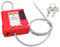 Jeenuuder Lockout Tagout Cable Lock - 3.3ft Adjustable Cable Lock, Steel Cable Lock with Vinyl Coating, Cable