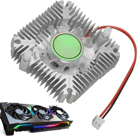 Ventilateur de refroidissement GPU, carte graphique en aluminium, refroidisseur VGA, refroidisseur compact pour ordinateur, montage vidéo, jeux avec espacement des trous de 55 mm