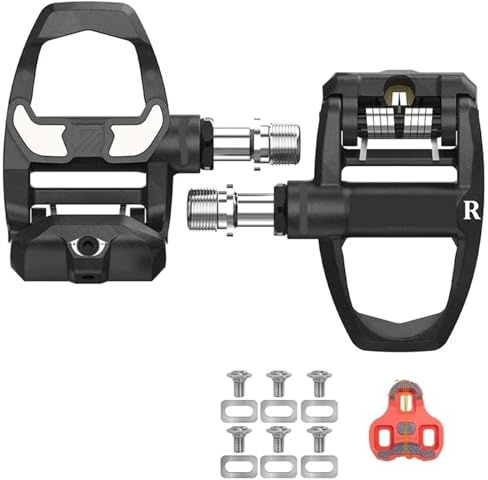 Kompatibel Mit LOOK KEO, Selbstsichernden Rennradpedalen | Ultraleichte Klickpedale mit fester Verriegelung und sanfter Drehung for das Rennradfahren(CT-9DEGREE-SET)