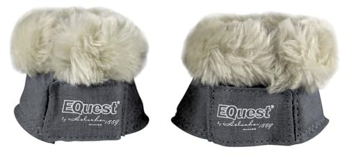 EQuest Hufglocke Melange speziell für Shettys, 2er Set (Schwarz, Mini-Shetty)