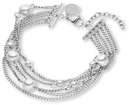 Purelei Sea Gleam Armband – Feines Armband mit Muschelperlen (4 mm & 7 mm) – Edelstahl (Gold 14K vergoldet/Silber/Roségold 18K) – 16–19 cm eleganter Perlenschmuck für Damen