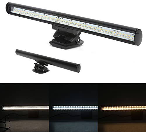 Xiuganpo Computer Monitor Lamp USB Power Reading Light for Laptop Screen, Warm/Cool Light, Eco-Friendly Materials