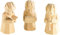 infactory Weihnachtsfiguren klein: Schnitzfiguren-Trio aus Holz Weihnachtsmusikanten (Weihnachtsfiguren aus Holz, Kleine Weihnachtsfiguren aus Holz, Weihnachtskrippe)