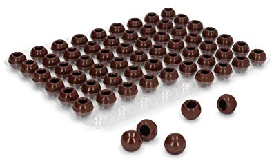 Pati-Versand Hohlkugeln Zartbitter | 1 Folie Pralinen-Kugeln zum Befüllen | je 63 Stück