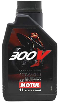 Motul 104118 300V 4T Factory Line Road Racing, 10 W-40, 1 L
