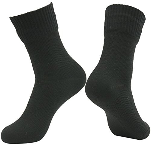 RANDY SUN Unisex Wasserdicht & Atmungsaktiv Wandern Trekking Ski Socken 1 Paar Small Schwarz