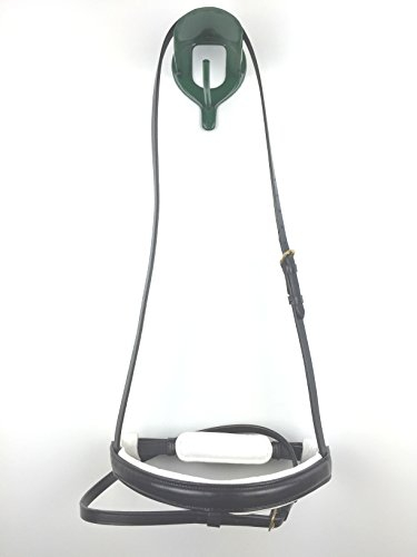 GS- SPORTS ,Nasenriemen, schwedisch kombiniertes Reithalfter schwarz weiß unterlegt mit sehr weicher Polsterung Goldfarbene Schnallen Warmblut