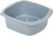 Addis 518459 Eco Made from 100% Recycled Plastic Large Rectangular Washing Up Bowl, 9.5 Litre, Light Grey