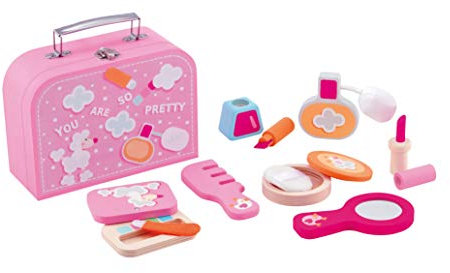 Beauty Set | Sevi | Jouets en Bois pour Filles. Set de Maquillage Jouet pour déguisements | 20x17x8cm | Jeux d'imitation | modèle 83073