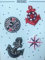 Aufbügler Applikation Patches Maritim Anker Set 4 Teile