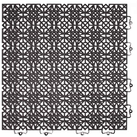 andiamo Terra sol - Piastrelle per terrazze, Sistema a Scatto, Pannelli in plastica per Esterni, per balconi, terrazze, Rivestimento Esterno per Balcone, Resistente alle intemperie, Pannello Interno