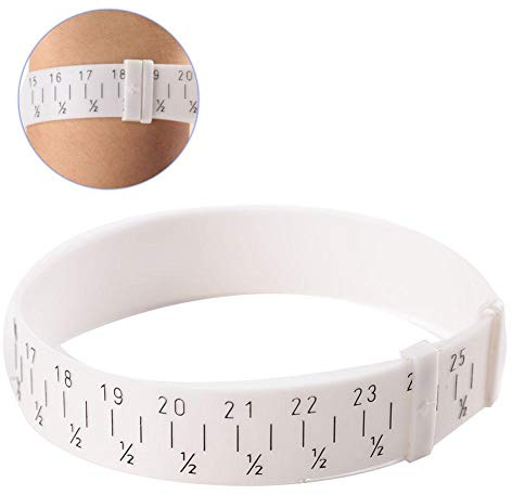 Kunststoff Handgelenk Sizer, Armreif Messgerät Sizer Kunststoff Armband Armreiflehre Sizer Kunststoffarmband Messwerkzeug Schmuck Messen Handgelenk Größe Werkzeug 15-25cm