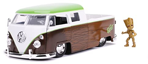 Jada JA31202 Groot & VW Buss Marvel 1:24 1963 VW Microbus mit Groot Figur