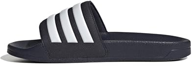 adidas Unisex Adilette Shower Slides Sandal, Legend Ink/White/Legend Ink, 10 US Men