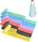 KRIZJUES Waste Bag, 6 Rolls 120 Counts Strong Trash Bin Bag, Suitable for Bathroom Kitchen Living Room Office, Unscented Plastic Garbage Bags, Multicolor