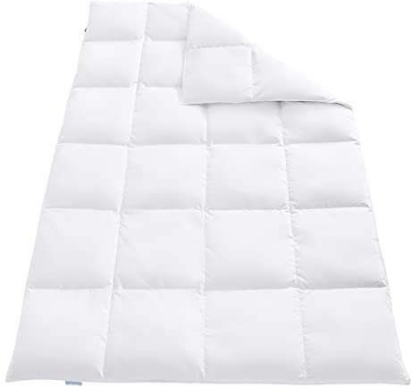REGINA HOME SLEEP LIVING EST. 1967 Daunendecke warm 155x220cm 4x6 Karos, 90% Daunen 10% Federn, 1000g